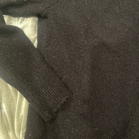 J Crew Black Merino Wool Blend Mockneck Sweater (Size XXS) - Picture 3 of 5
